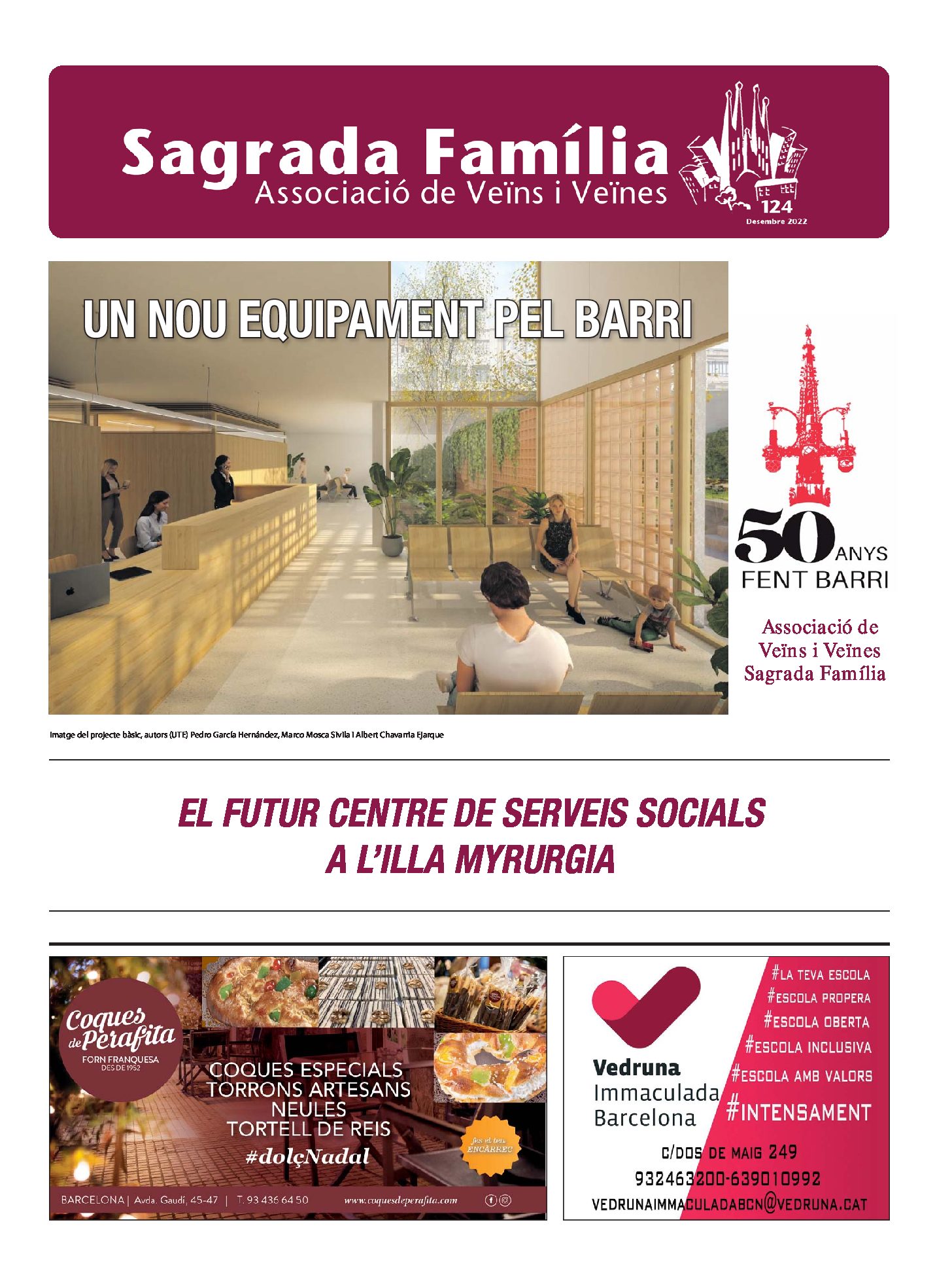 2022 NOVEMBRE NÙM. 124 – Associació de Veïns SAGRADA FAMÍLIA