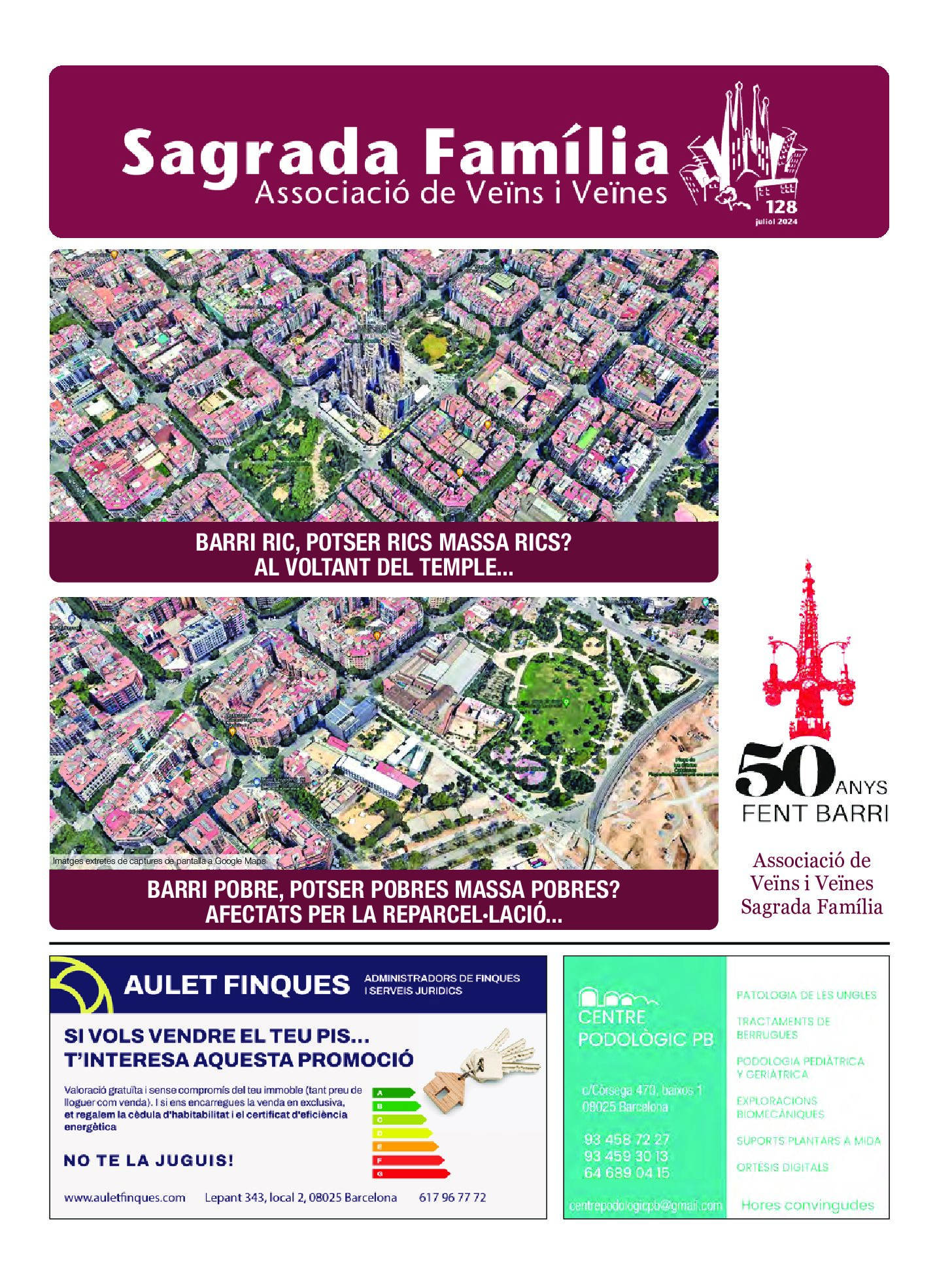 2024 JULIOL NÚM.128 – Associació de Veïns SAGRADA FAMÍLIA