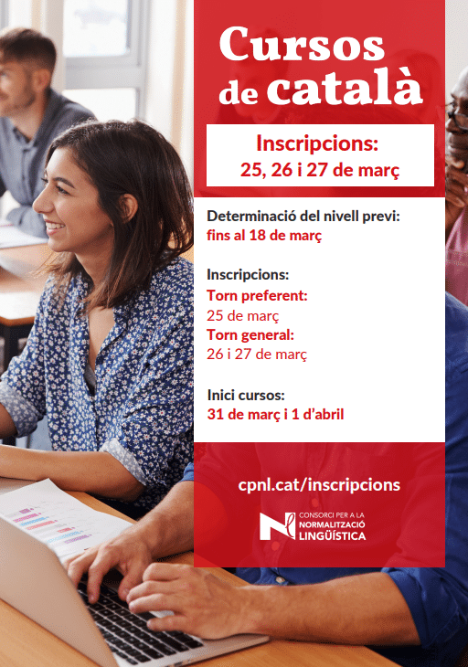Inscripció cursos català Eixample 2025